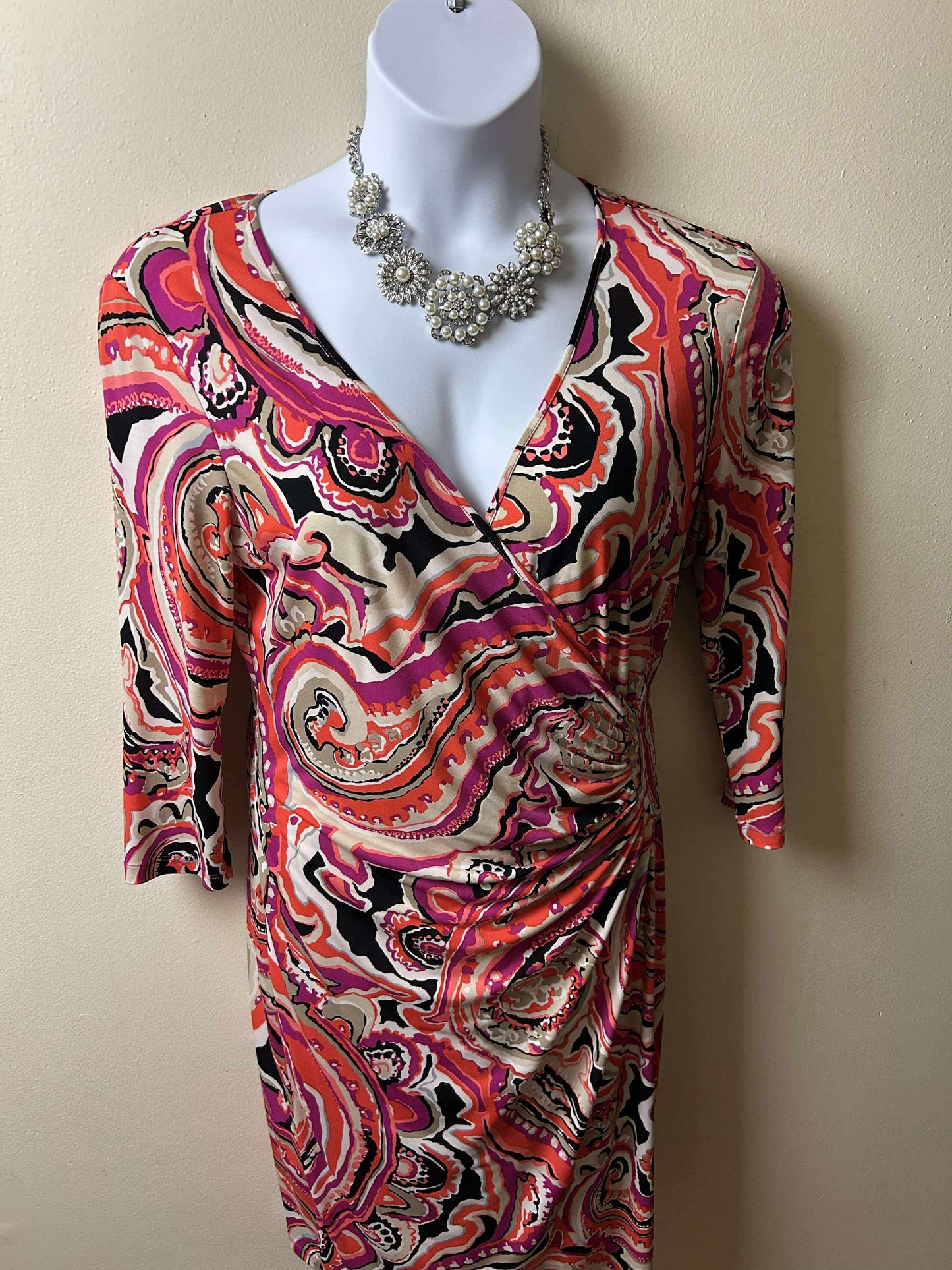Red Swirl Dress